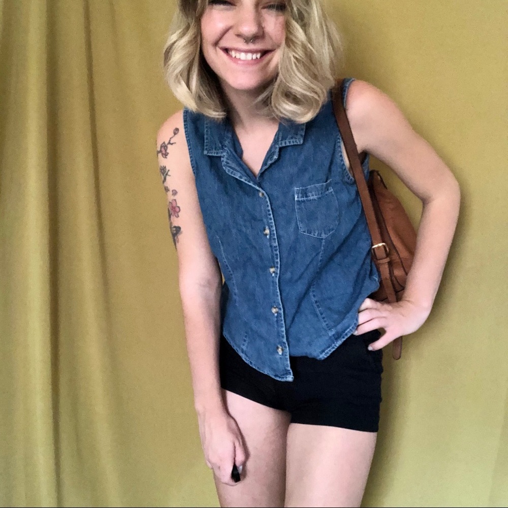 Versatile jean top!